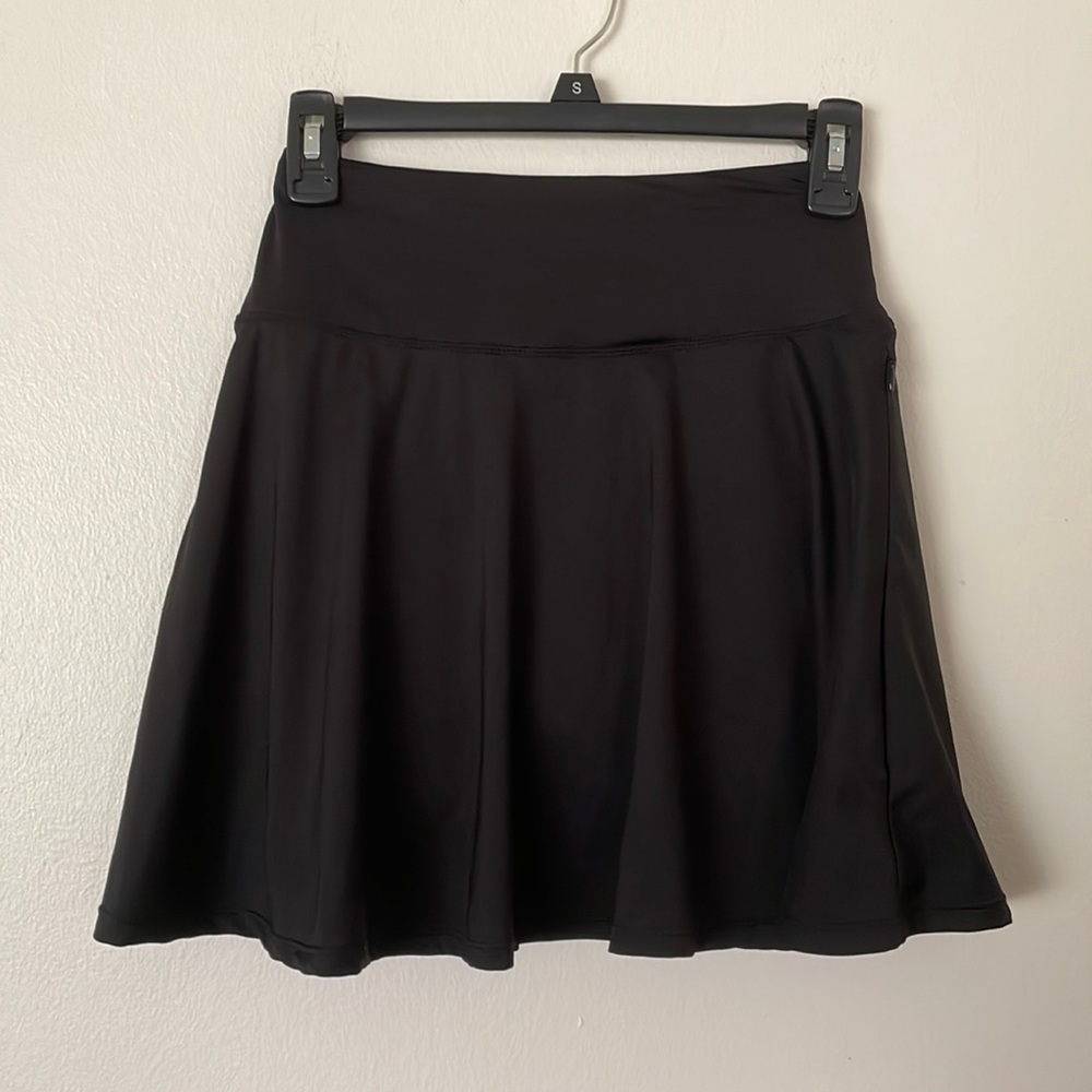 Oalka black skater tennis skirt with shorts skort and pockets